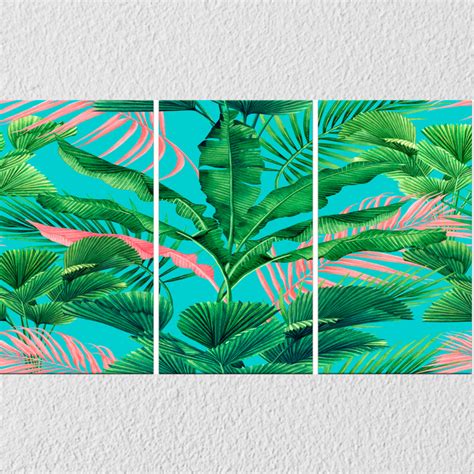Banana eaf Wall art. Set Of 3 – Myindianthings