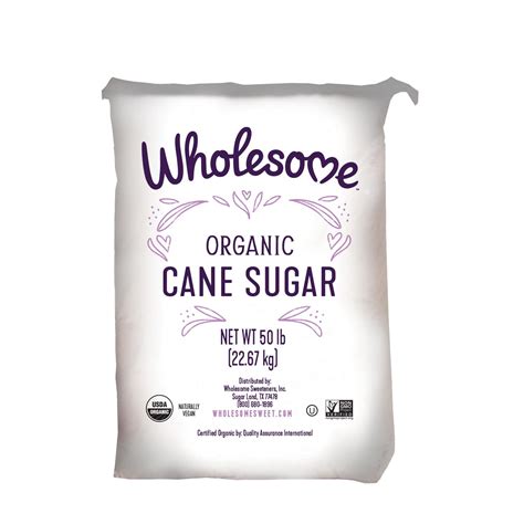 Wholesome Organic Cane Sugar - 50lb Bag – Whole Earth Brands