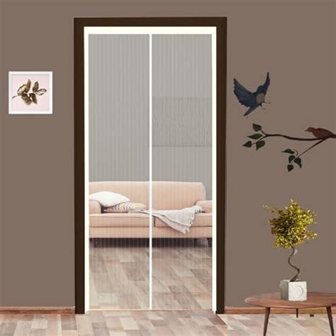 Classic Mosquito Net for Door Polyester Magnetic Curtain Auto Closing ...