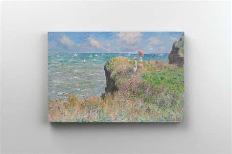Tablou Canvas - Claude Monet - The Cliff Walk at Pourville – EFECT ...