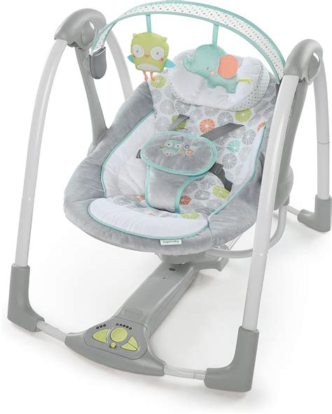 Amazon.com : Ingenuity 5-Speed Portable Baby Swing with Music, Nature ...
