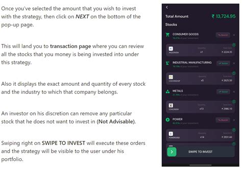 Investment Process of Strategies