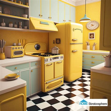 Image result for Retro Kitchen Design
