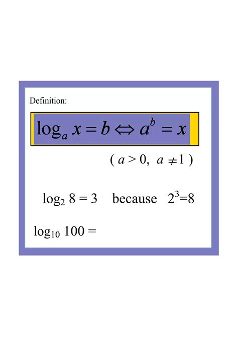 Image result for Logarithm Definition Math
