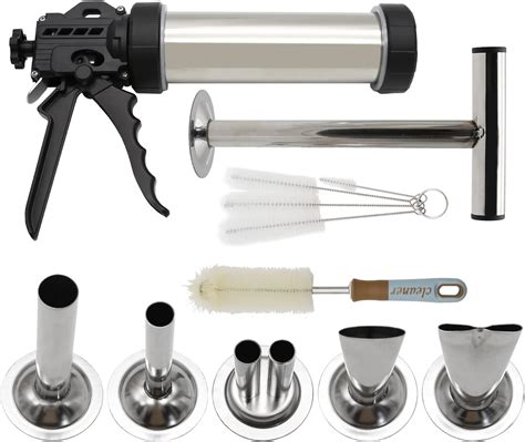 Amazon.com: Hoypeyfiy Stainless Steel Jerky Gun, Sausage Maker ...