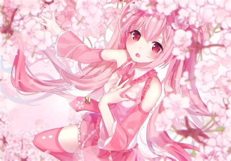 Pink Anime Girl Desktop Wallpapers - Wallpaper Cave