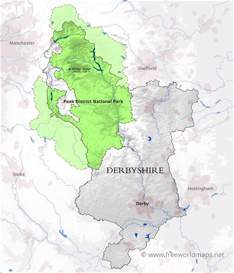 Derbyshire On a Map 的图像结果