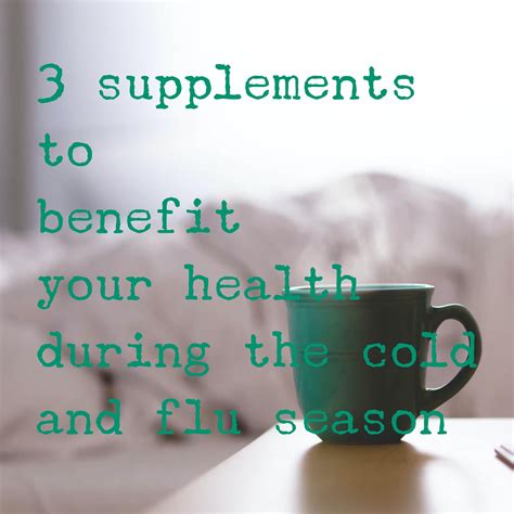 Weekly Tip - Three supplements to benefit your health during the cold and flu season - A trusted ...
