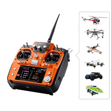 Radiolink AT10II transmitter with R12DS 12 Channels Receiver for racing ...