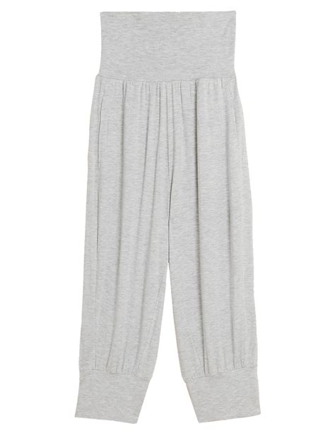 High Waisted Hareem Cropped Yoga Joggers