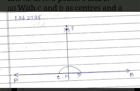 draw any line l. marks a point A on l. cut off segment AB equal to the ...