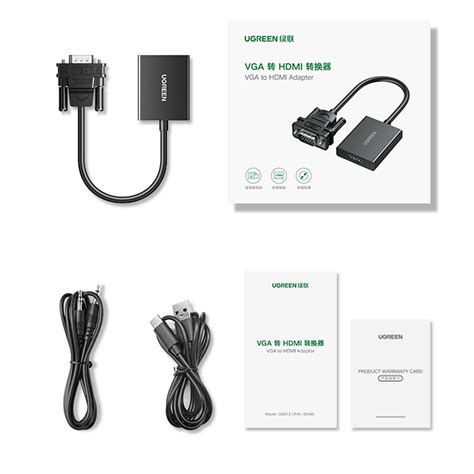 Ugreen CM513 Vga To Hdmi Adapter Lowest Price in India | IMASTUDENT.COM
