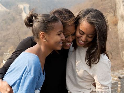 Michelle Obama Daughters Michelle Obama's Mother Finds Washington To