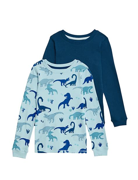 Buy 2pk Heatgen™ Thermal Dinosaur Tops (2-14 Yrs) at Marks & Spencer