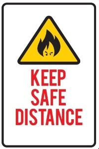 Wall Poster Keep Safe Distance Paper Print - Typography posters in ...