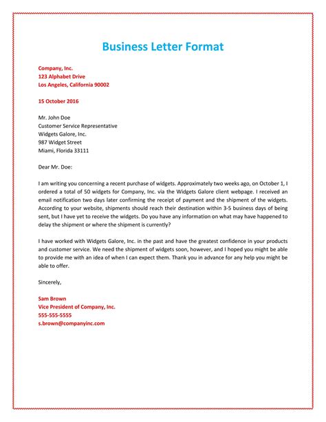 Business Letter 范文 的图像结果