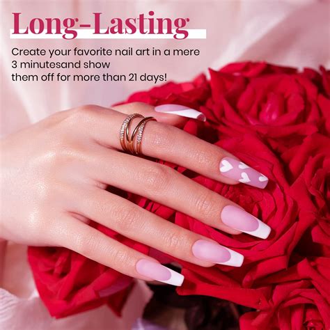 Buy Beetles Valentine's Day Glitter Baby Pink Red Gel Nail Polish Set 6 ...