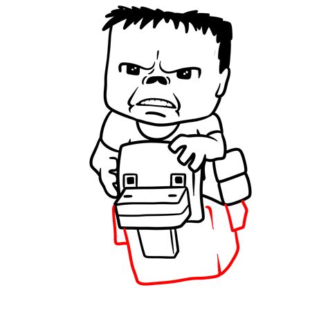 Minecraft Colouring Pages Chicken Jockey