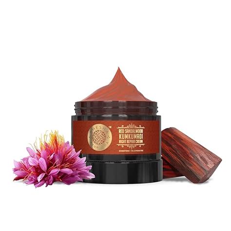 Shesha Ayurveda Red Sandalwood Skin Brightening & Night Repair Cream ...