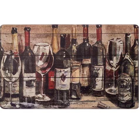 SoHome Cozy Living Wine Collection Kitchen Mat