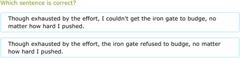 IXL - Are the modifiers used correctly? (Class XI English practice)