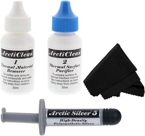 Buy ArctiClean Kit 1 & 2 Thermal Paste Compound Remover Arctic Silver 5 ...