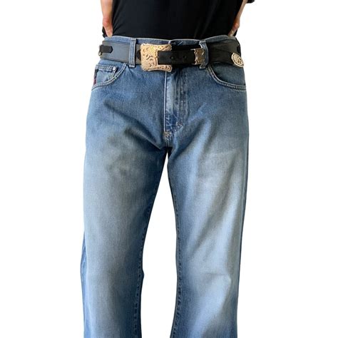 ♾psycho cowboy♾ mega flare denim pants MADE IN ITALY | ELCASION/ELCA
