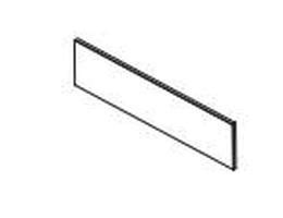 CSBC 08 Clear Finish Internal Half Heightened Glass Panel - 900 mm