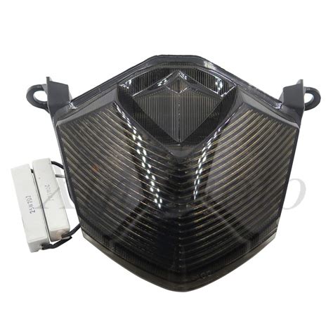 NBX- Motorcycle Smoke Led Tail Light Brake Light with Integrated Turn ...