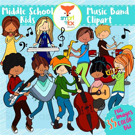 Middle School Students Clipart