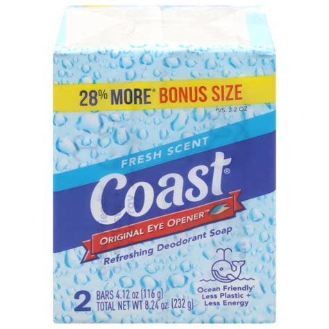 Coast Refreshing Deodorant Soap - Fresh Scent - Shop Hand & bar soap at ...