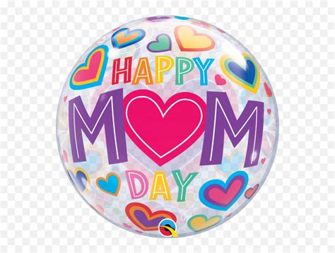 Mothers Day Happy Moms Day Bubbles Balloon - Balloon Emoji,Happy ...