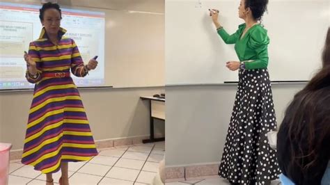 Maestra de Derecho la rompe en TikTok por enseñar bien y llevar outfits ...