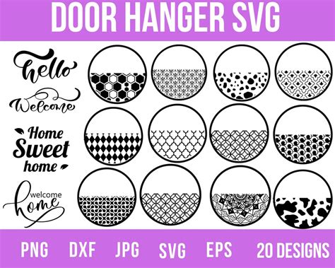 Buy Door Hanger Svg, Round Door Sign Svg, Welcome Sign Svg, Welcome Our ...