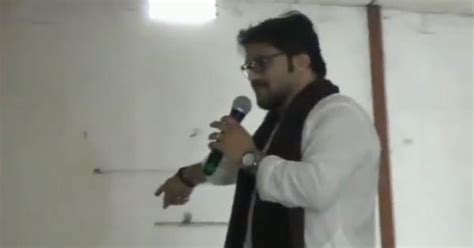 Video: BJP minister Babul Supriyo threatened a man at event for the ...