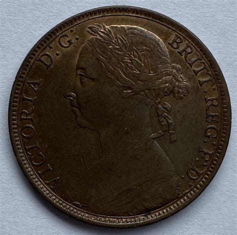 1891 Queen Victoria One Penny - M J Hughes Coins