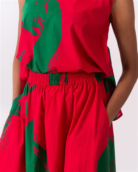 Printed Cotton Midi Skirt for Women | The Kaatn Trail