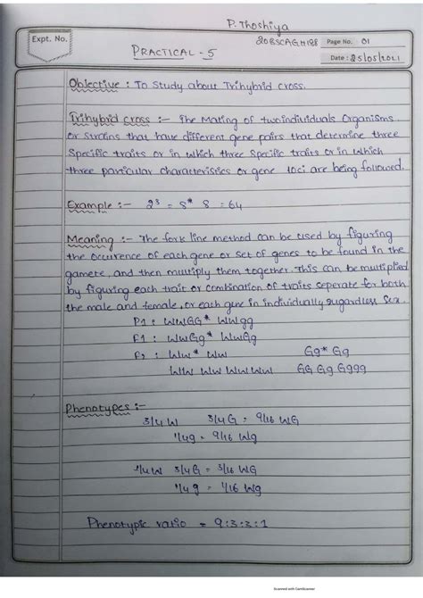 study about trihybrid cross - Principles of Genetics and Cytogenetics ...