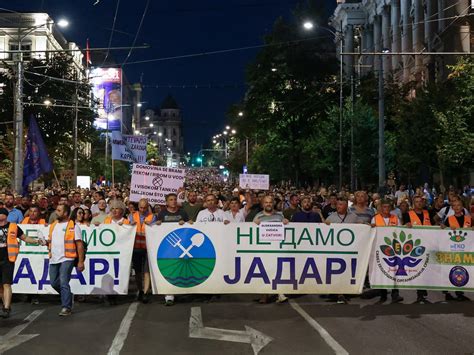 Thousands protest in Serbia’s Belgrade against lithium mining project ...