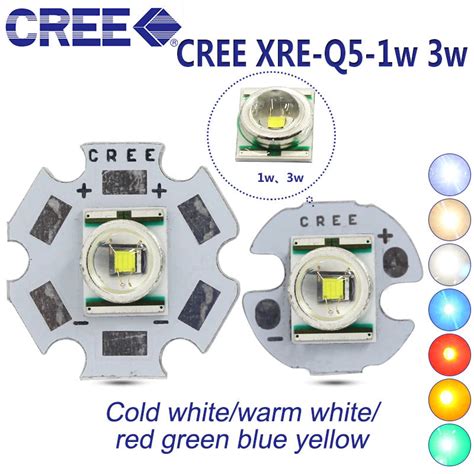 Cree 3W XRE Q5 High Focus SMD LED Chip with PCB