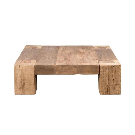 Timothy Oulton English Beam Reclaimed Wood Square Coffee Table, Gert ...