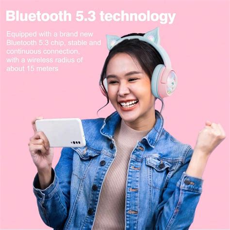 ONIKUMA B5 Blue Gradient Blue Wireless Gaming Headset Gamer Earphone ...