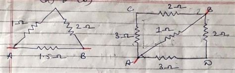 calculate the effective resistance between the point A and B in the ...