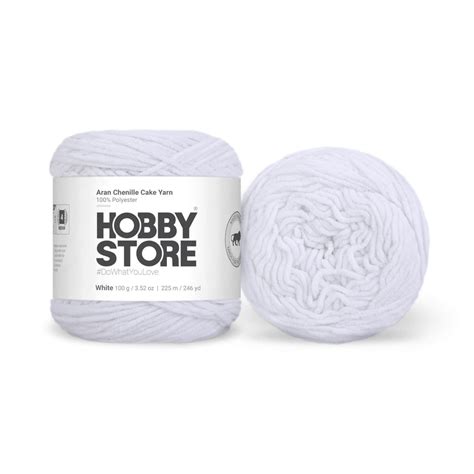 Hobby Store Chenille Aran Yarn – Velvety Soft for Plush Projects ...