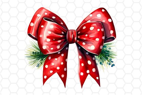Green Christmas Bow Clip Art