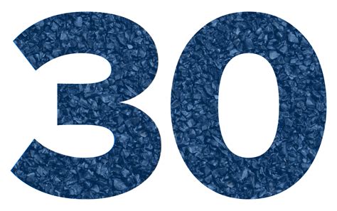 30 Number PNG Image | PNG All