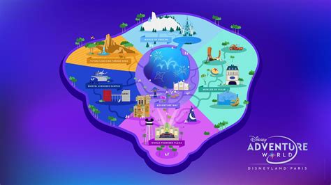 Disney Releases New Fun Map of Disney Adventure World at Disneyland ...