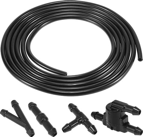 Unifizz Car Windshield Washer Hose Kit 300cm 10ft Windshield Washer Nozzle Hose with Connectors ...