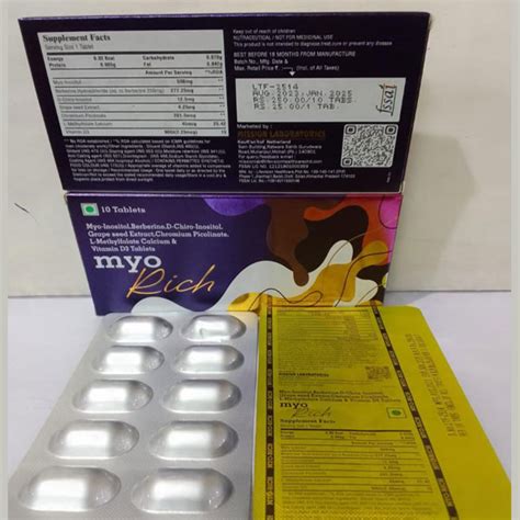 Myo Rich- Vitamin D3 Tablets