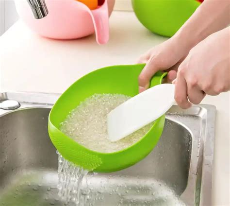 E-COSMOS Water Strainer Multi-Use Strainer/Washer Bowl for Rice ...